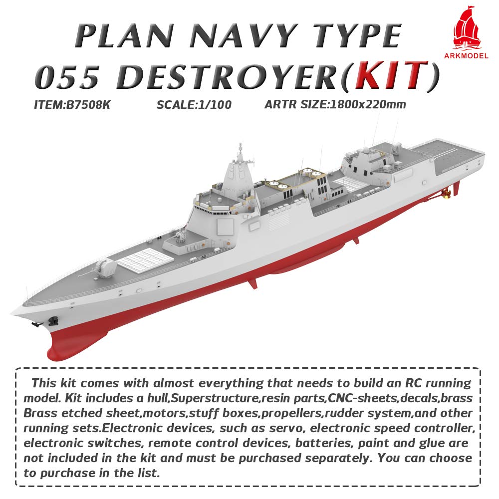 Amazon | Arkmodel KIT 1/100 Type 055 Destroyer NATO/OSD